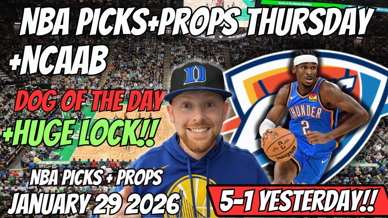 NBA Picks Today Thursday 1/29/2026 | Free NBA Best Bets, Player Props, and Predictions