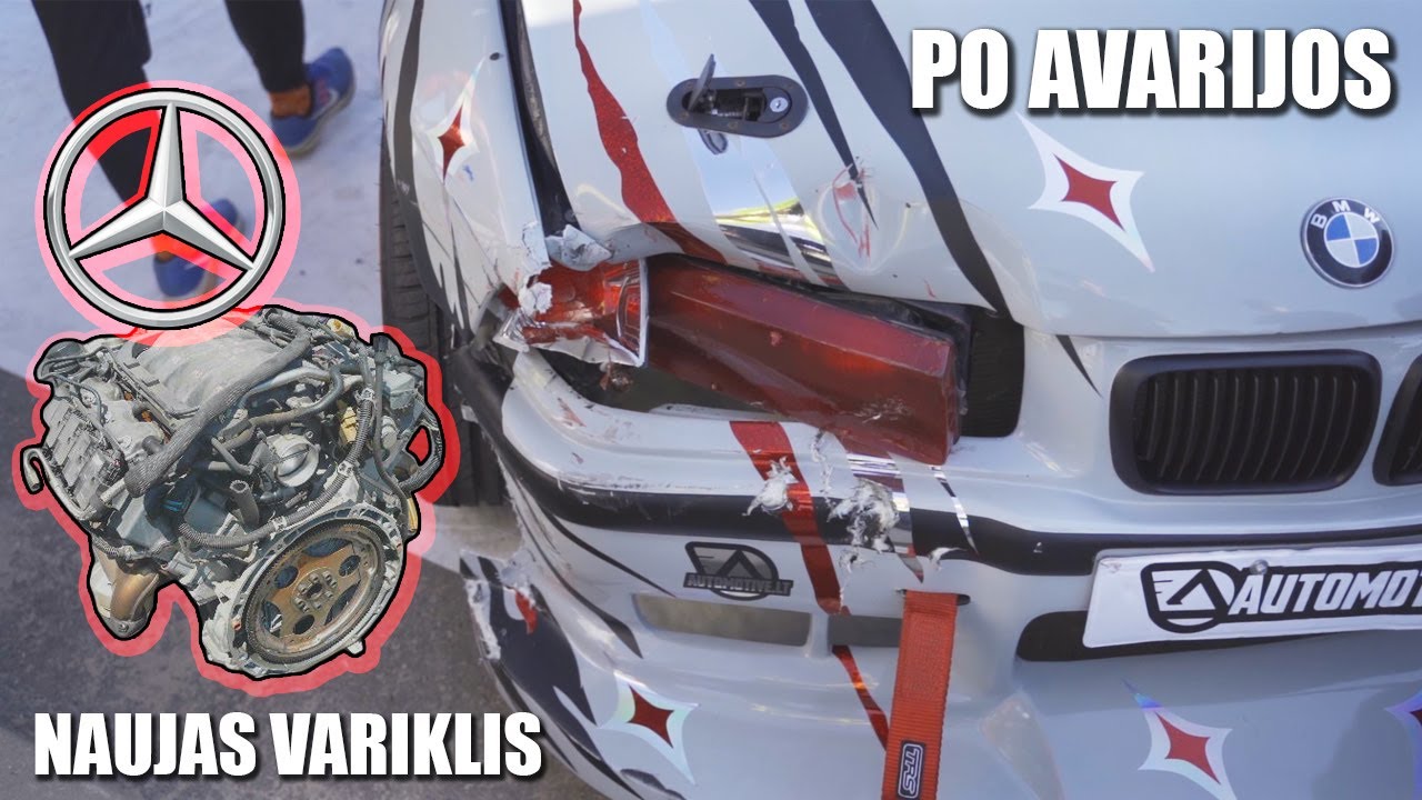 NUPIRKAU NAUJĄ VARIKLĮ - 5.5L AMG V8. Sandėlio vaizdas po AVARIJOS