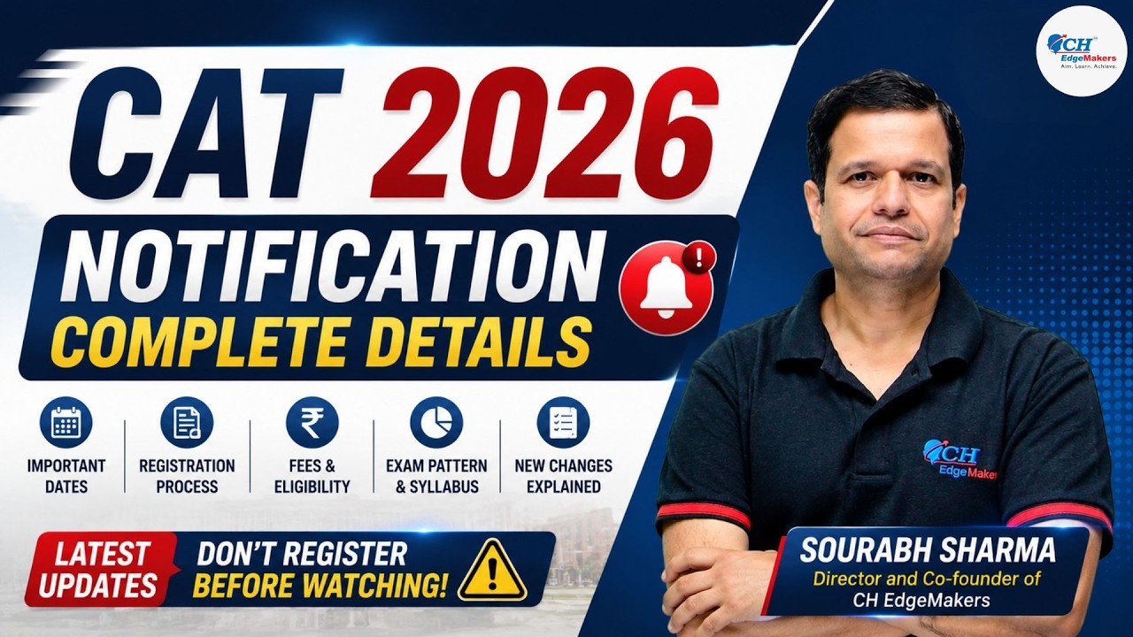 CAT 2026 Notification Complete Analysis, Latest Updates, Registration, Fees, Eligibility & Pattern