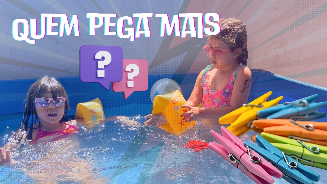 Desafio: Quem pega mais objetos no fundo da piscina?