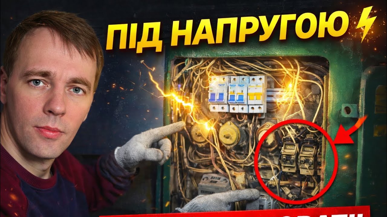 Робота під напругою: переробка електрощита в під'їзді