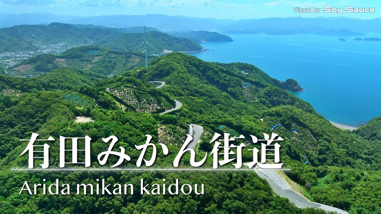 和歌山県有田市 有田みかん街道 ドローン 空撮 Drone 4K HDR Mavic3