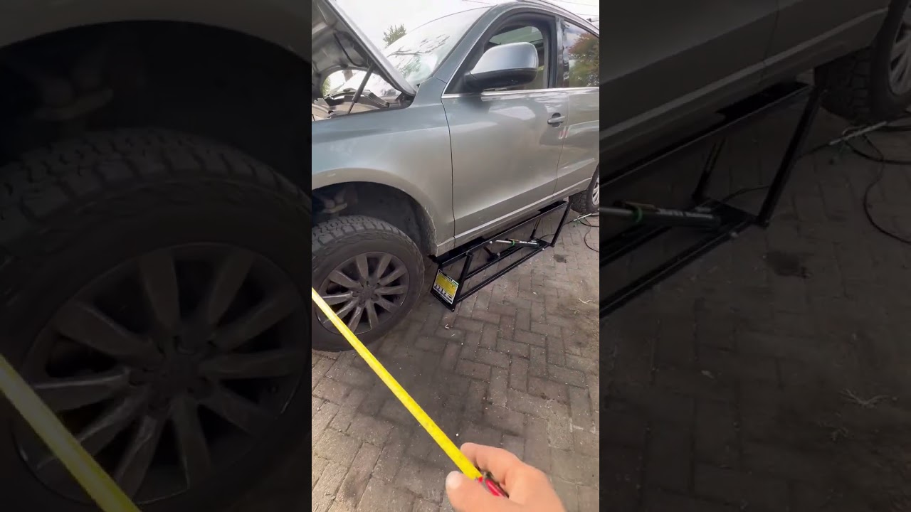Первое испытание автомеханического подъемника QuickJack BL-5000slx на Audi Q5