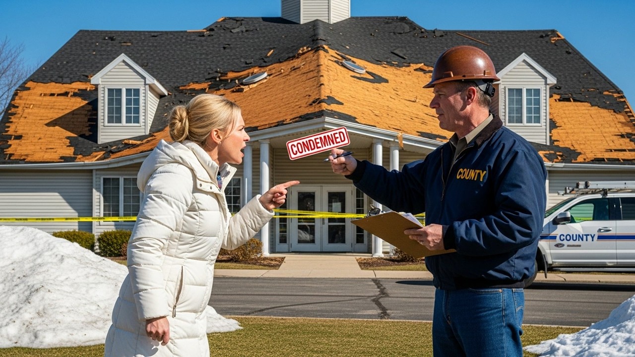 HOA Called Code Enforcement On My Snow Pile, Inspector Condemned Their Clubhouse Roof