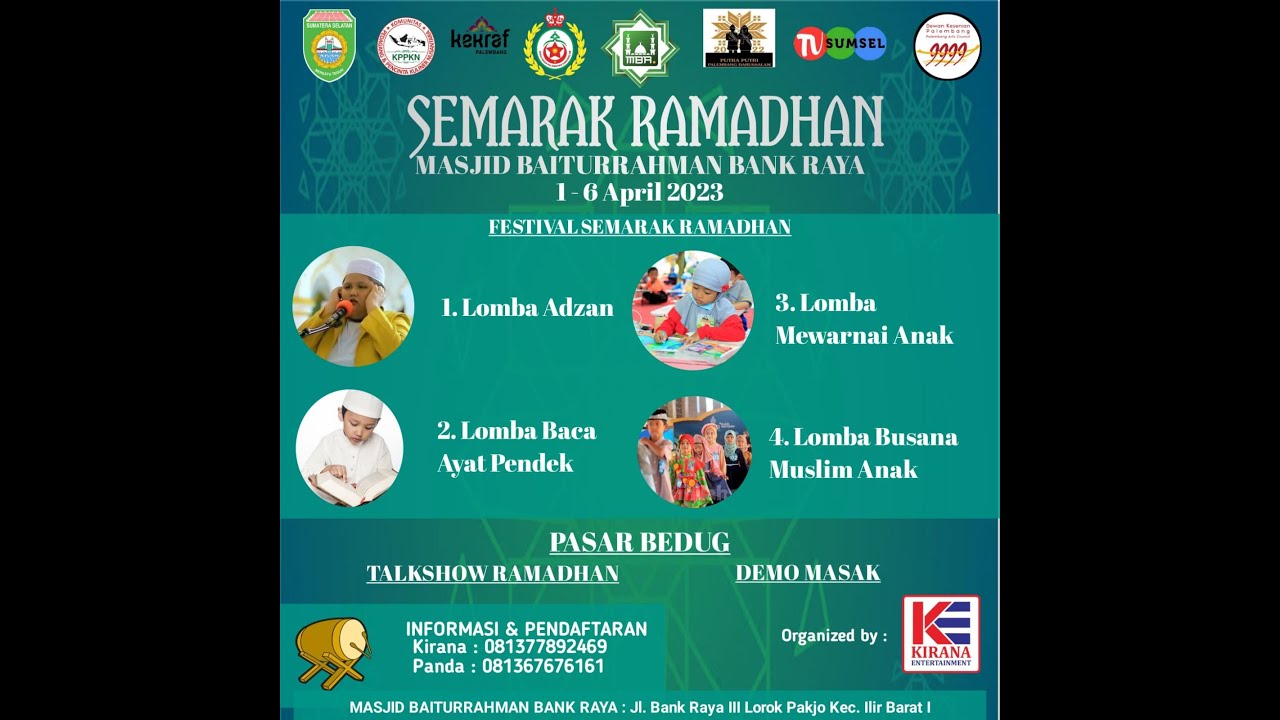 LIVE | LOMBA AYAT PENDEK | FESTIVAL SEMARAK RAMADHAN 1444 H | MASJID BAITURRAHMAN  PALEMBANG