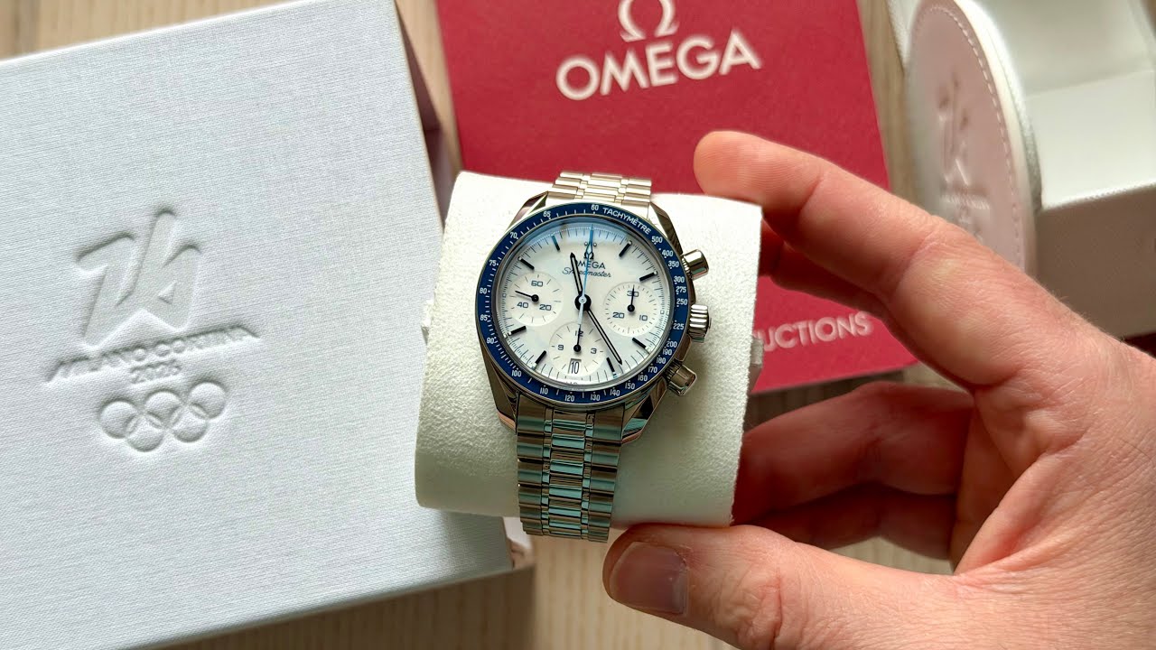 Omega Speedmaster 38 Milano Cortina 2026 - unboxing - look and feel - wristroll 