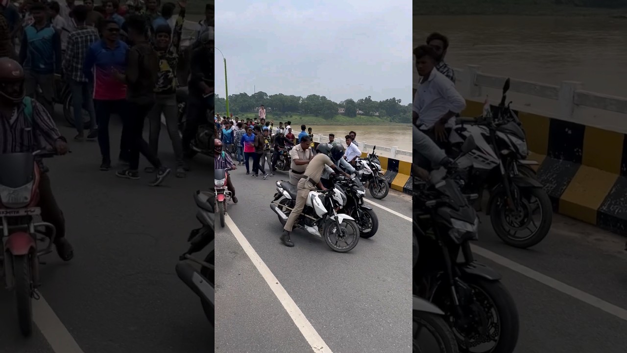 Indipendent day ride gone Wrong | Police vs biker | police stop superbike 💥
