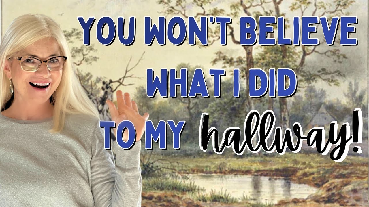 Before & After Hallway Transformation/How to Install Peel & Stick Wallpaper