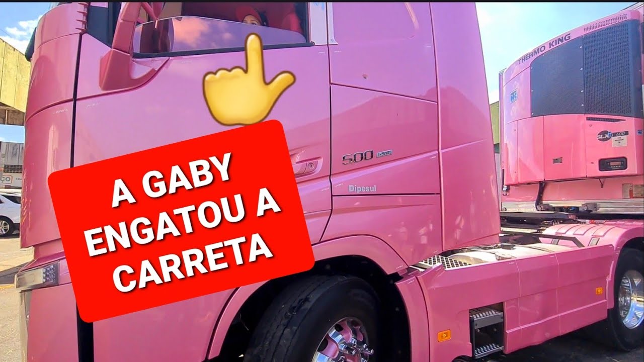 GABY ENGATANDO A CARRETA! HORA DE APRENDER TUDO DE CAMINHÃO! #CAMINHONEIRA #SHEILABELLAVER