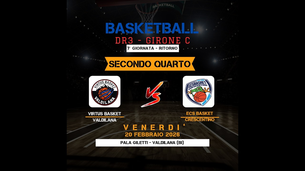 DR3 Piemonte: VIRTUS BASKET VALDILANA - ECS BASKET CRESCENTINO Secondo quarto 26-15