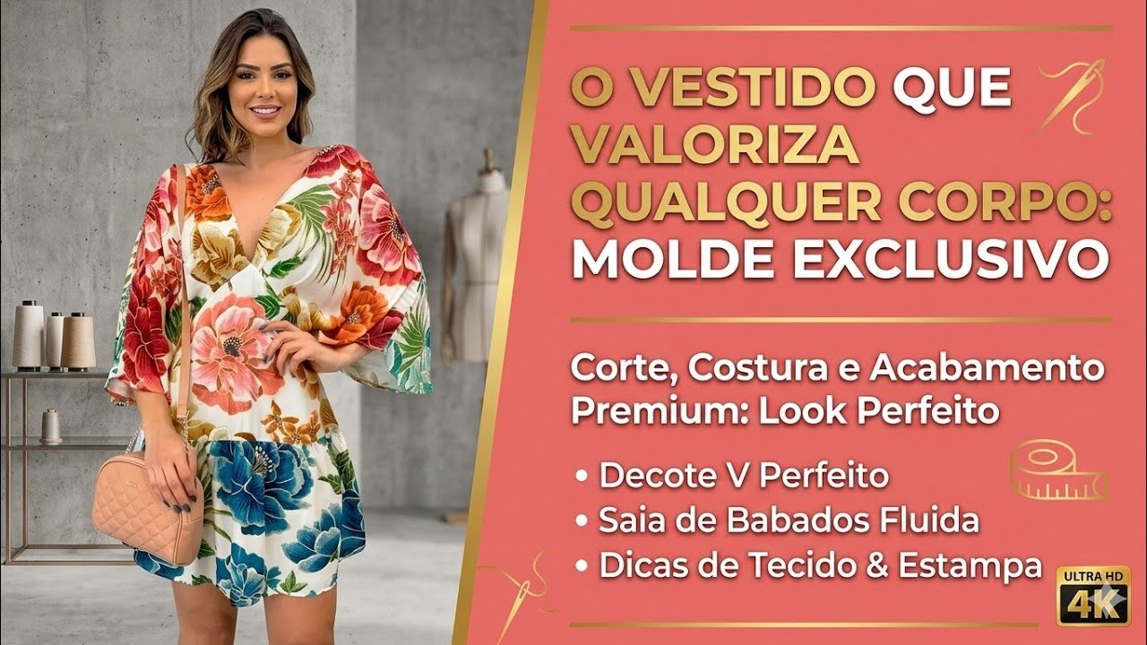 ✅️DIY Como fazer Vestido Curto Estampado_Costura passo a passo para iniciantes Gisleide Novelo