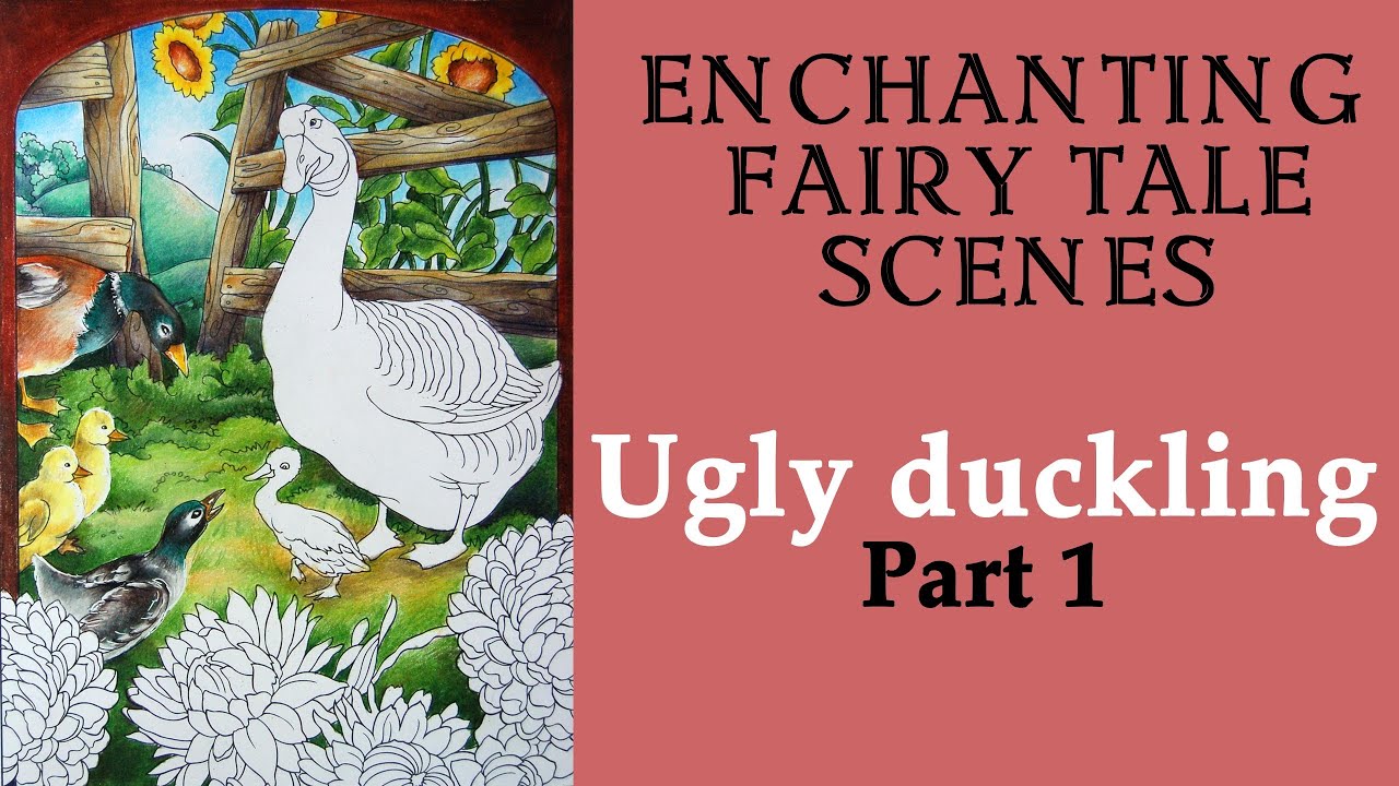 Ugly Duckling. Part 1 #Coloring in 'Creative Haven Enchanting Fairy Tale' #adultcoloring #martynoble