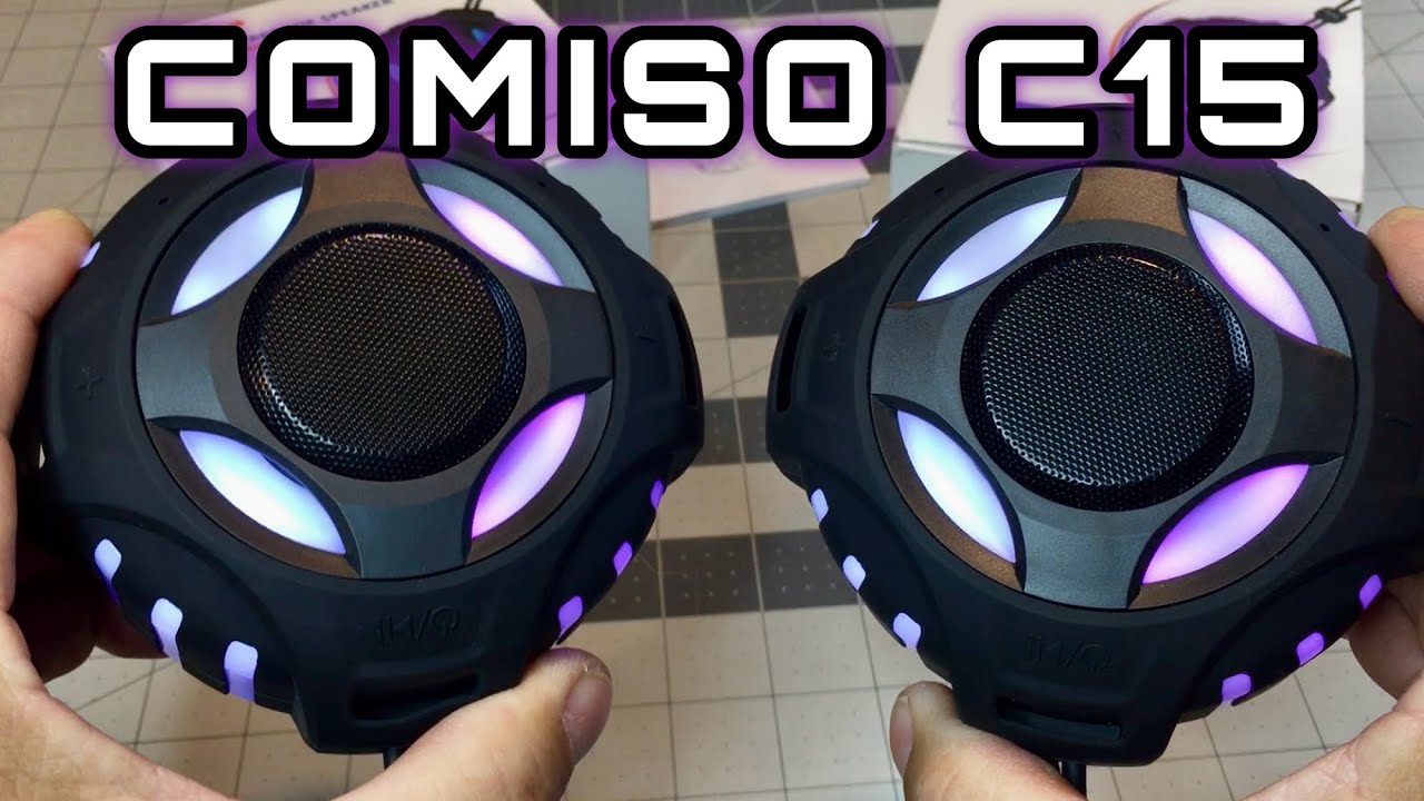 TWS Bluetooth Waterproof Shower Speakers   COMISO C15