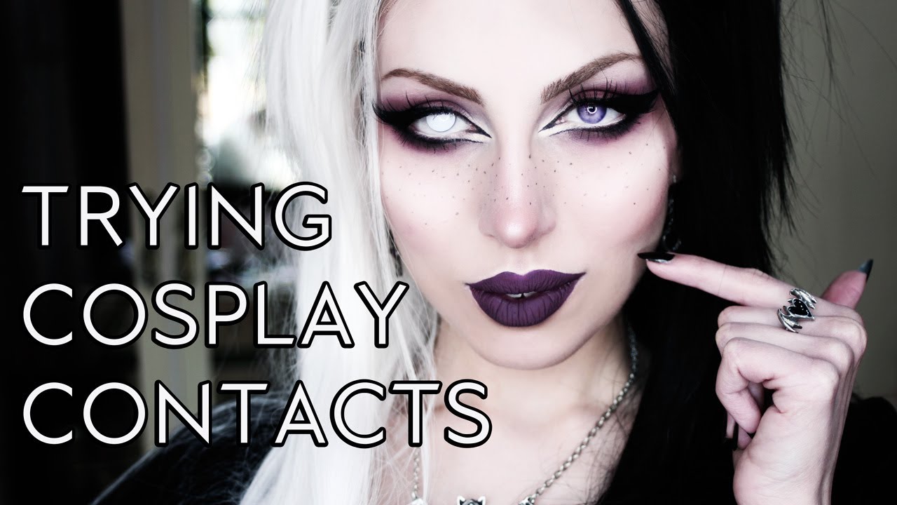 HALLOWEEN / COSPLAY  CONTACTS | Unicoeye Circle Lenses Try On and Review | Vesmedinia