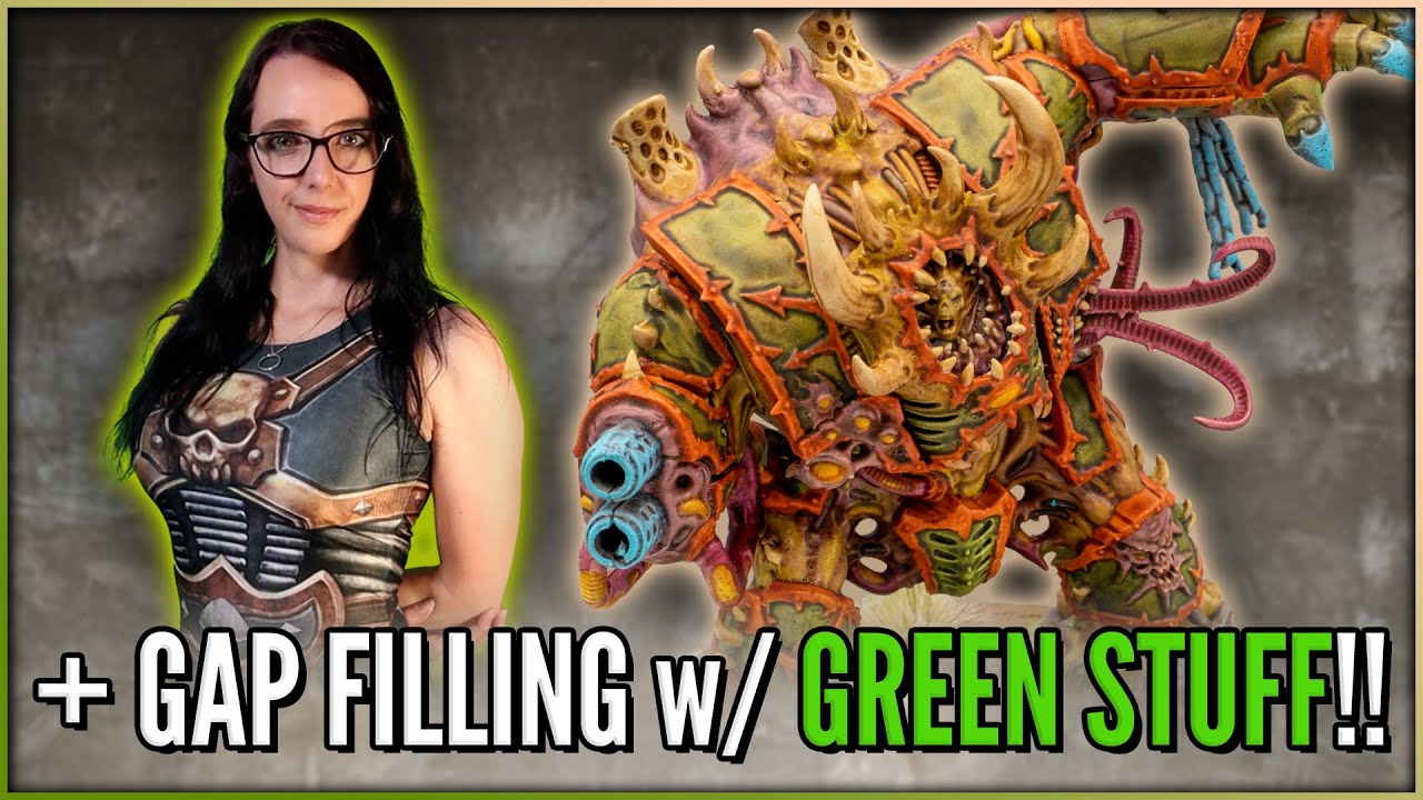 Green Stuff Gap Filling on a Nurgle Helbrute | Death Guard Painting Tutorial | Warhammer 40k Chaos