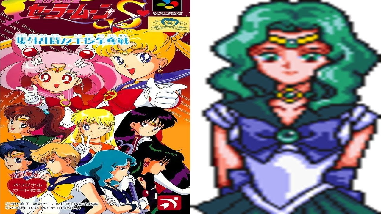 Bishoujo Senshi Sailor Moon S Jougai Rantou Shuyaku Soudatsusen - Sailor Neptune - SNES Gameplay