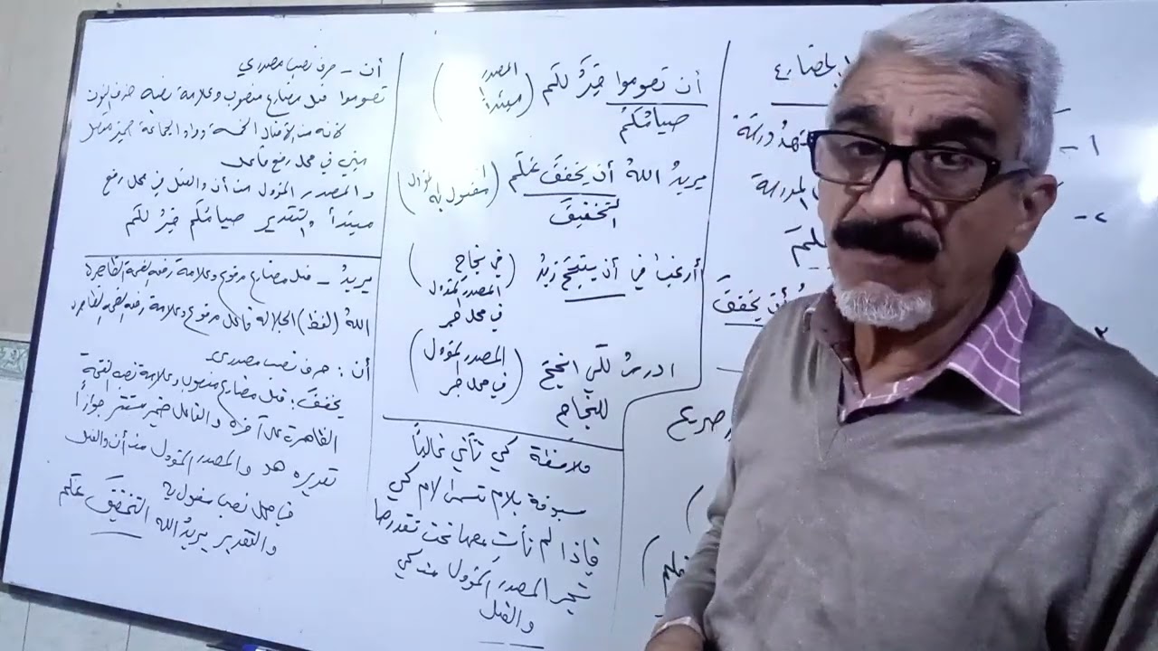 نصب الفعل المضارع للرابع العام.. والله المستعان