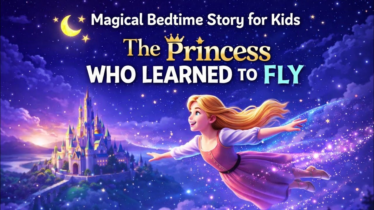 The Princess Who Learned to Fly 👑✨ | Magical Bedtime Story for Kids | Fairy Tale Storytime