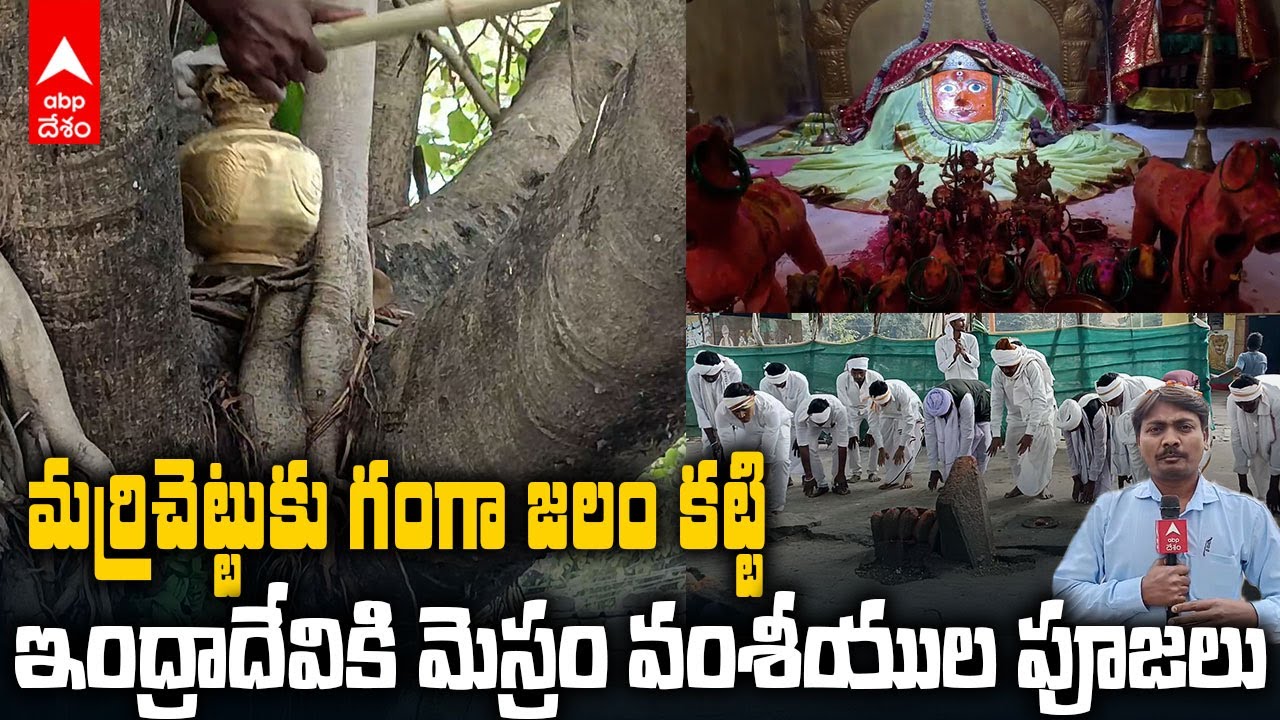 Indra devi Pooja ritulas Mesram People | కేస్లాపూర్ తిరుగు ప్రయాణంలో ఇంద్రాదేవికి ప్రత్యేక పూజలు