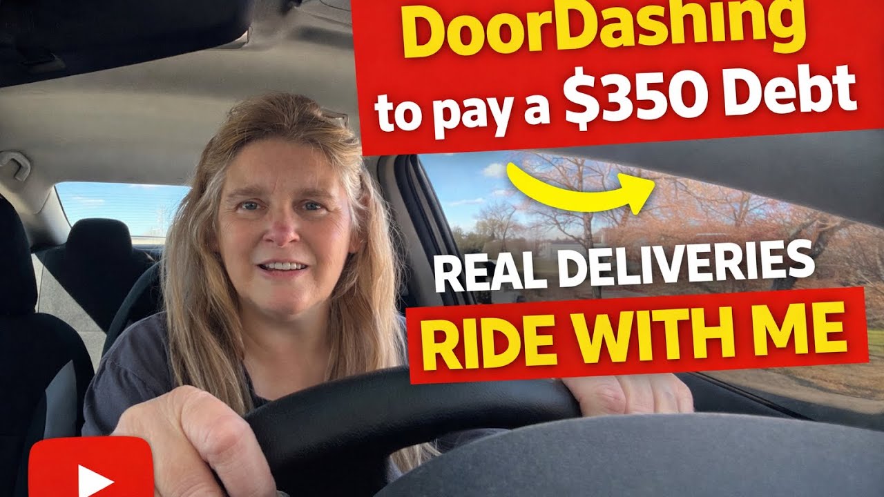 DoorDashing to Pay Off a $350 Debt | Real Deliveries 🚗💰 Ride With Me!