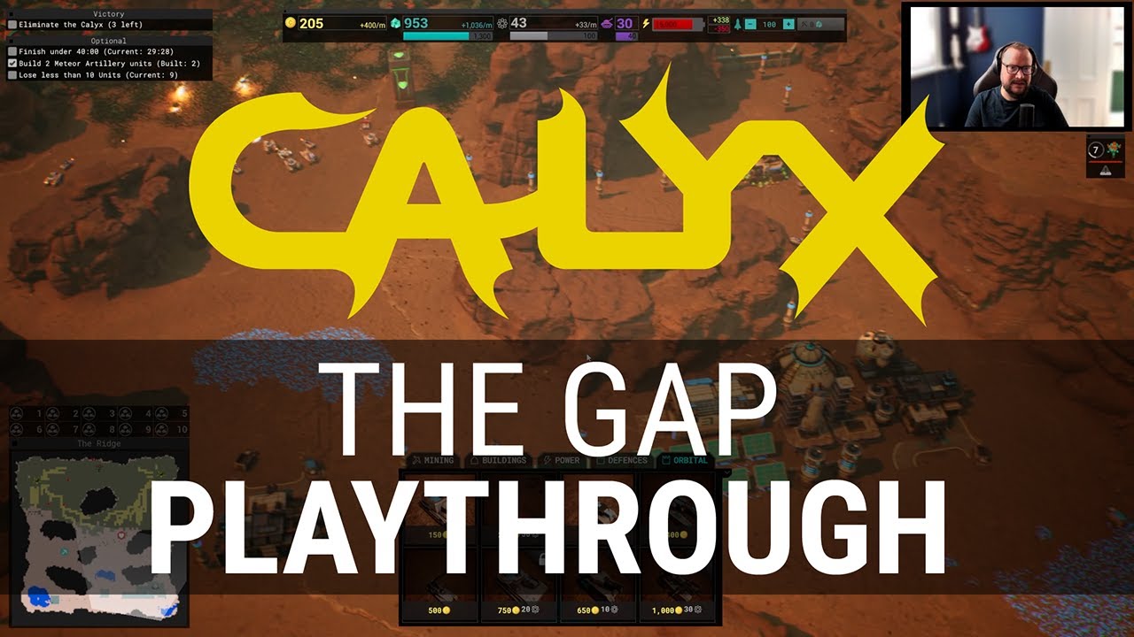 Calyx Demo v2 | The Gap gameplay. Our PC RTS & Base Builder where you battle giant alien plants!