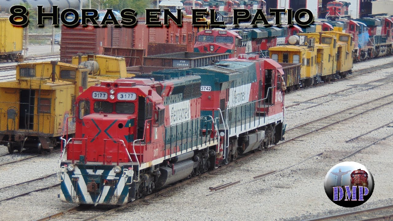 Gran movimiento en el patio de Ferromex en Torreón.