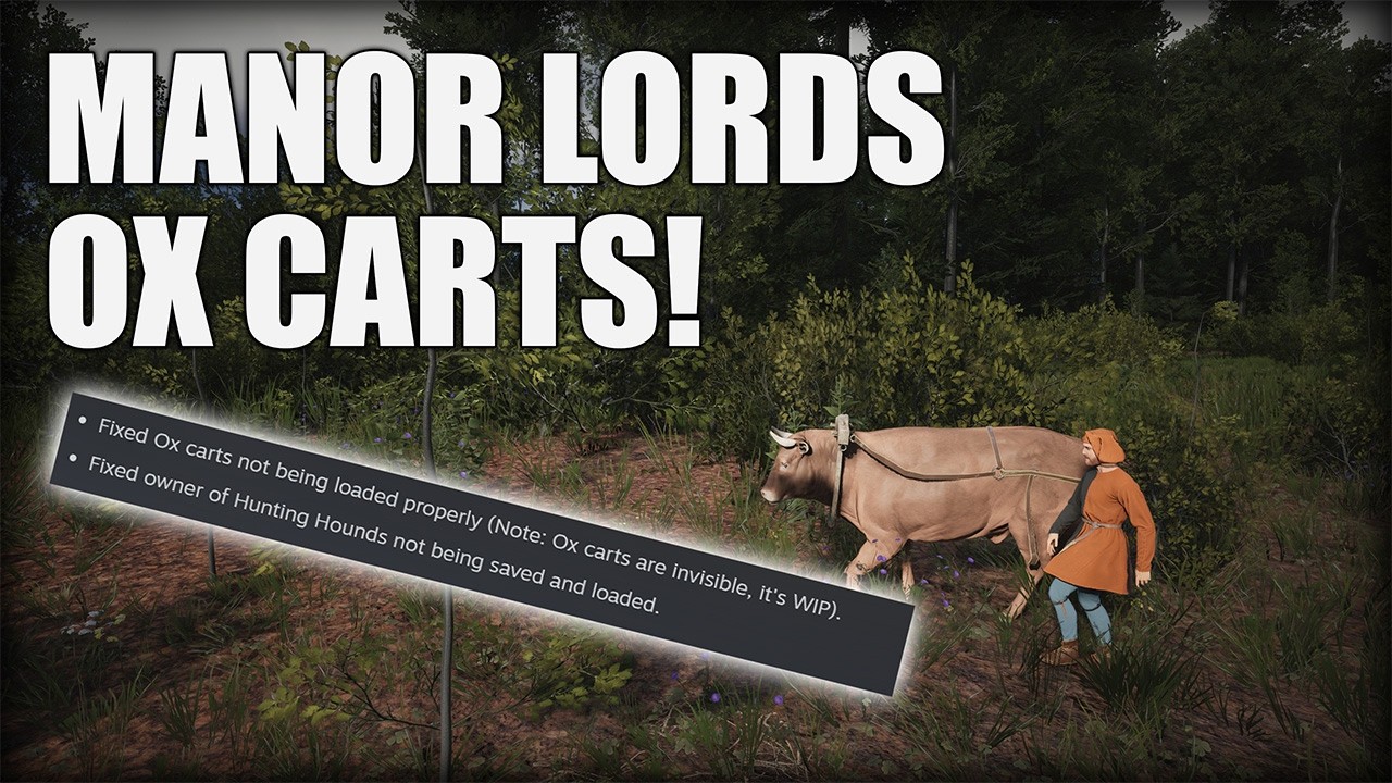 Обновление 0.8.061 для Manor Lords и телеги на волах!? Два обновления за неделю!