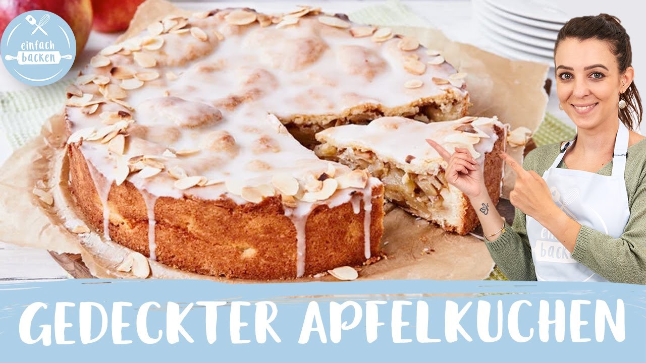 Gedeckter Apfelkuchen 🍎😍 | Apple Pie German |  Einfach Backen