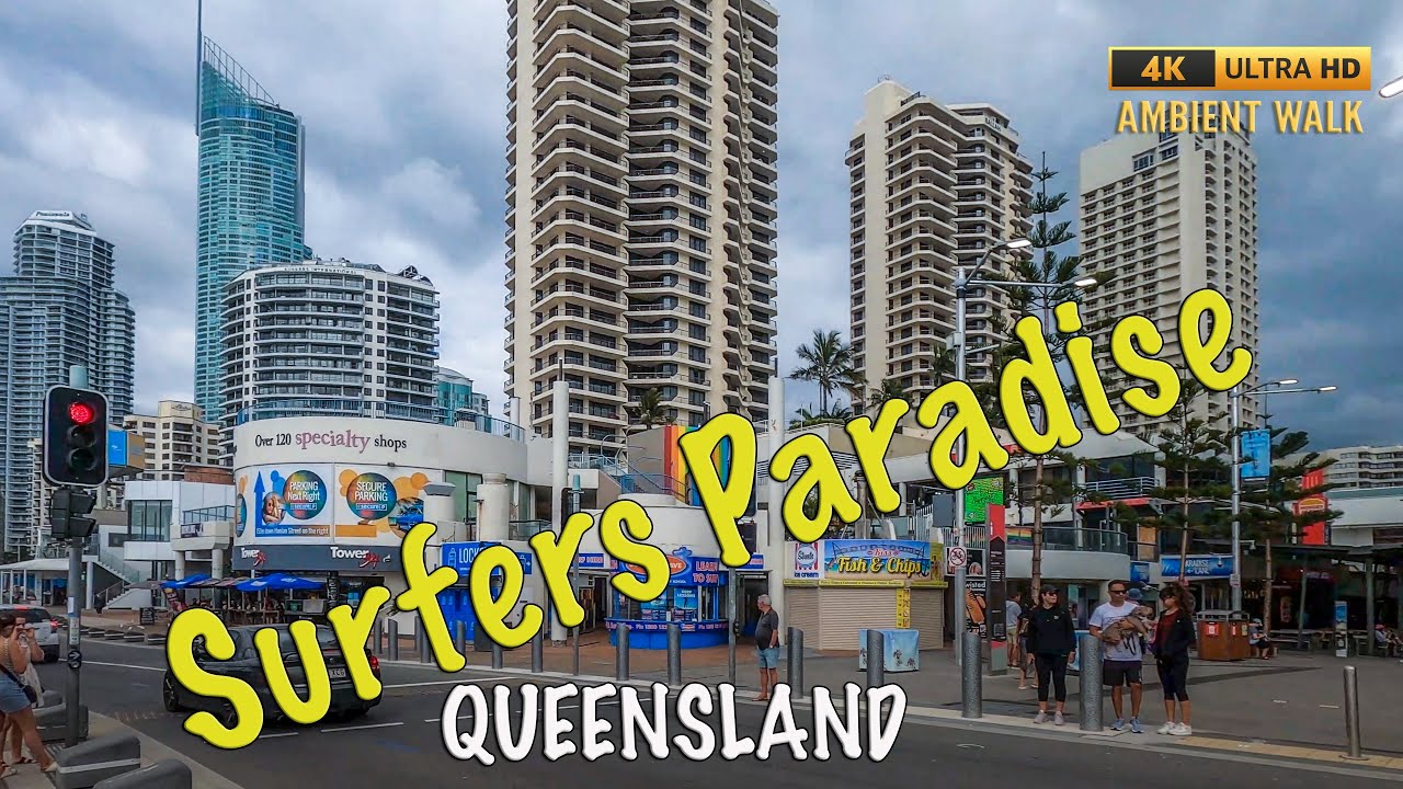 Gold Coast Surfers Paradise - 4K Ambient Walk