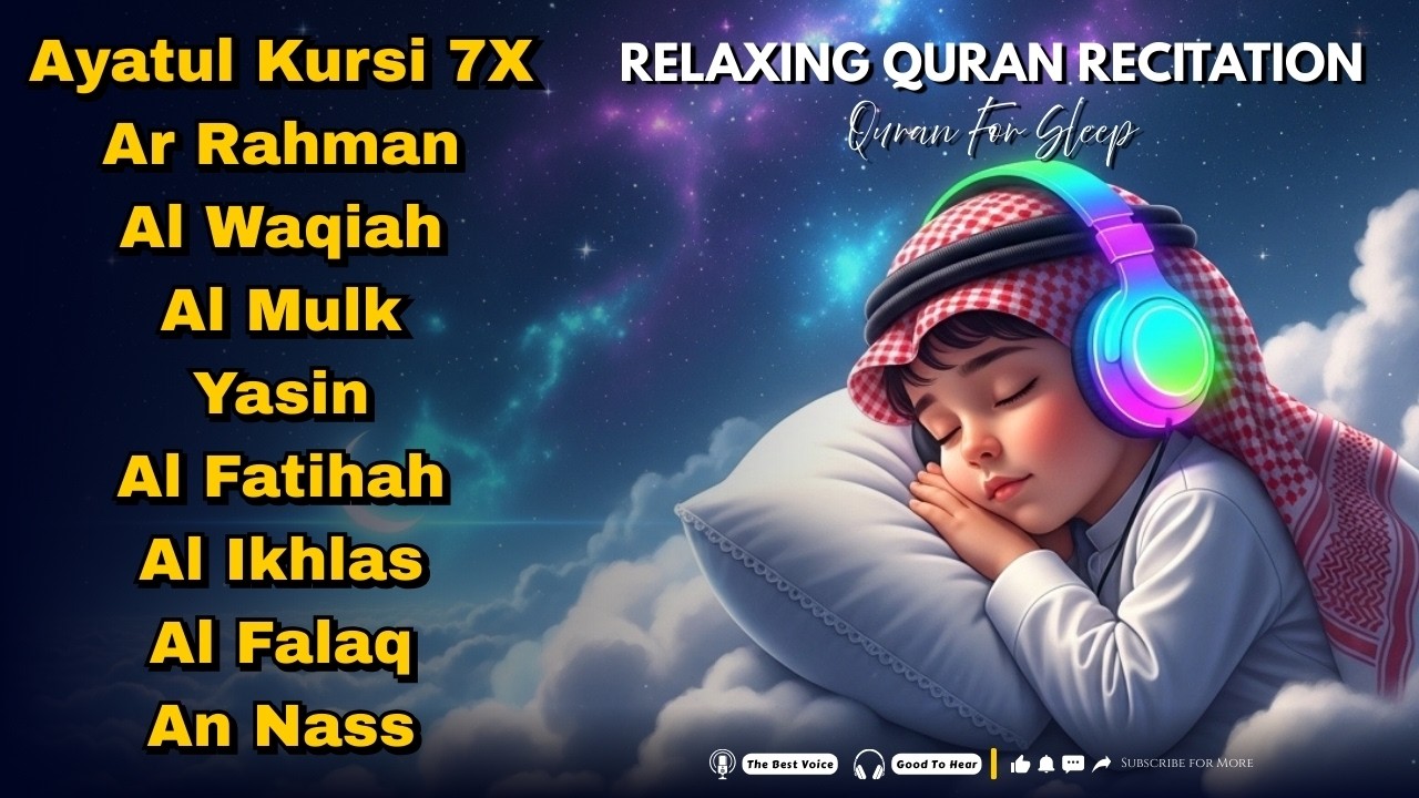 Quran Recitation for Deep Sleep & Instant Peace | Relaxing Phrase to Relieve Stress and Worry