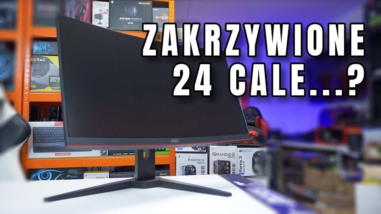 AOC C24G1 - 144Hz | zakrzywiony | gamingowy ale czy warto? Test - VBT