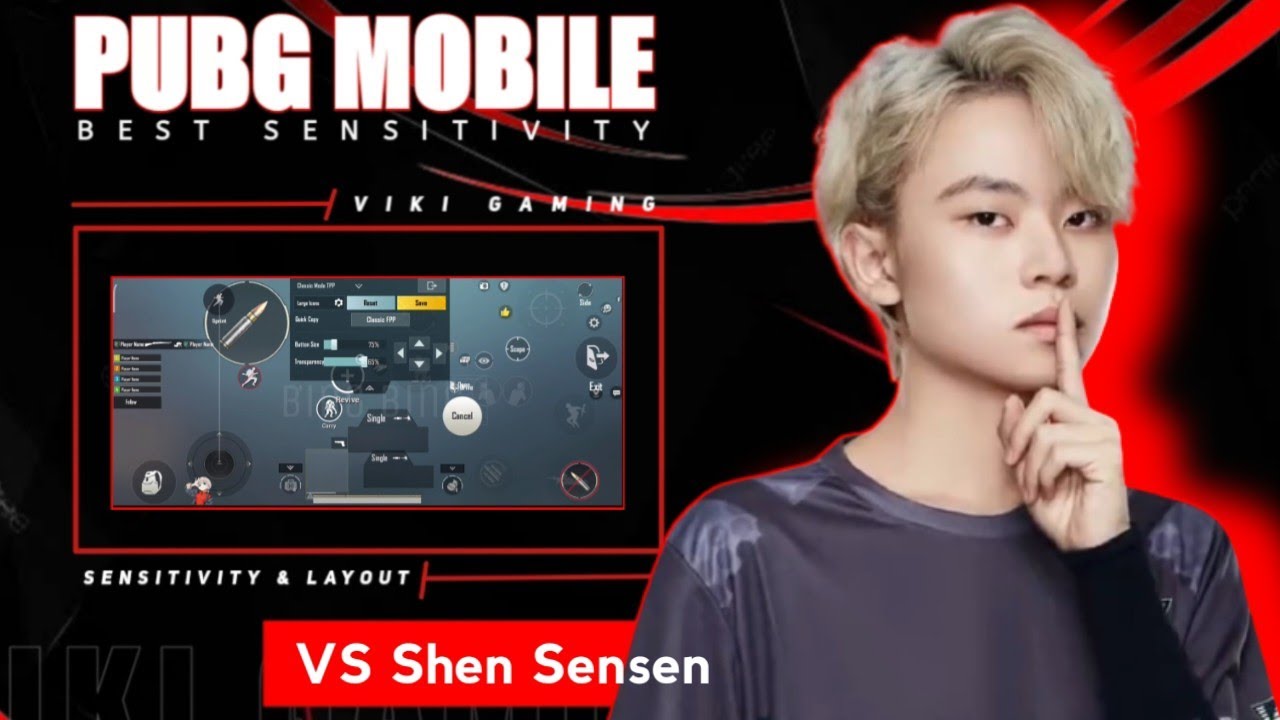 BARU SENSITIVITAS DAN KODE KONTROL VS SHEN SENSEN TERBAIK PUBG MOBILE 2022 !! 5 JARI + GYROSCOPE