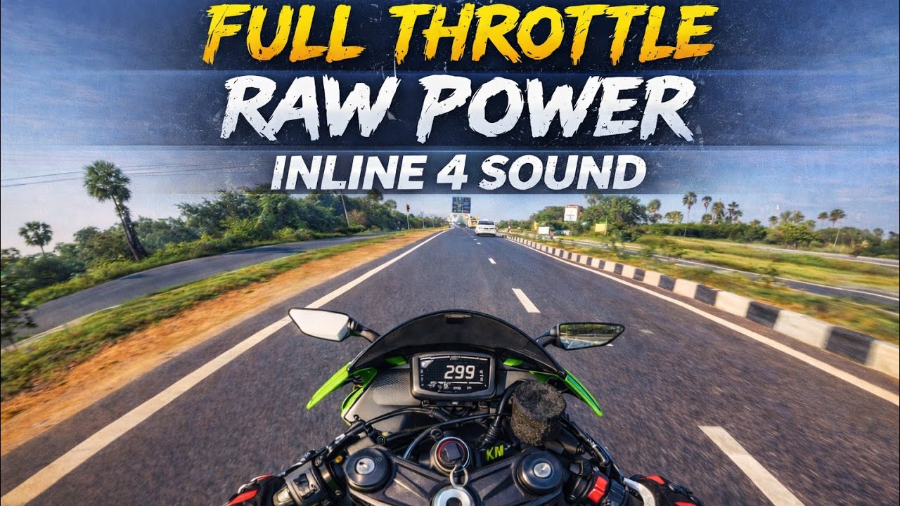 Kawasaki Ninja ZX6R FULL THROTTLE 🔥 Raw Power | Inline 4 Sound Blast | Highway Ride #video #youtuber