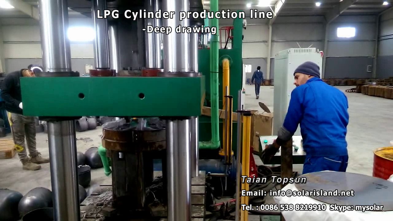 LPG cylinder production line - Deep drawing machine