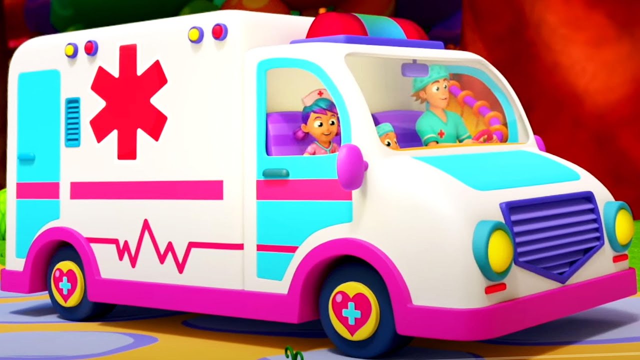 Wheels On The Ambulance - A Safety Song and Nursery Rhymes for Kids
