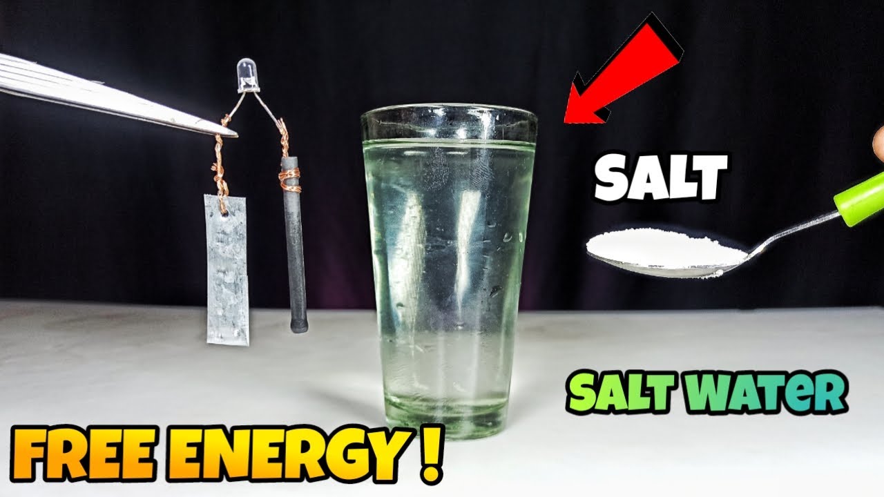 FREE ENERGY with SALT WATER - 100% Working