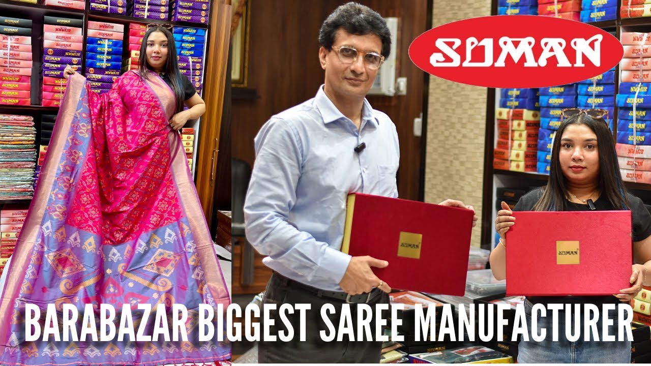 Barabazar Saree Wholesale Market - Biggest Fancy Silk & Cotton Printed Saree Manufacturer in Kolkata