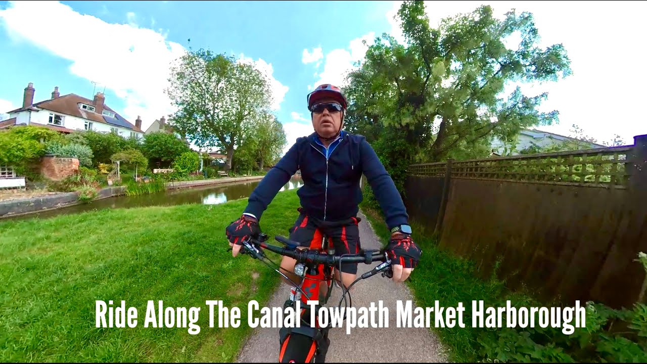 Ride along the canal towpath in Market Harborough
