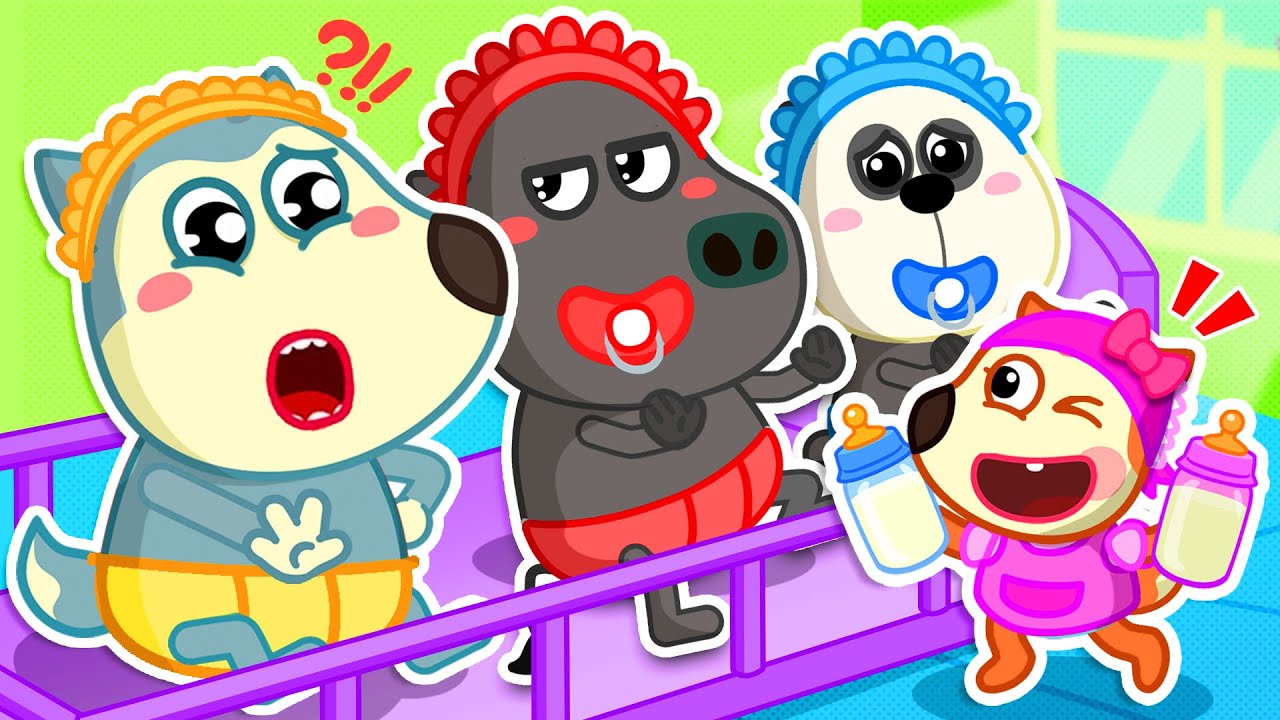 Não Não! Não Transforme os Irmãos em Bebês! 😱 Canção de Cuidar do Bebê 🌸 Lucy Canções Infantis