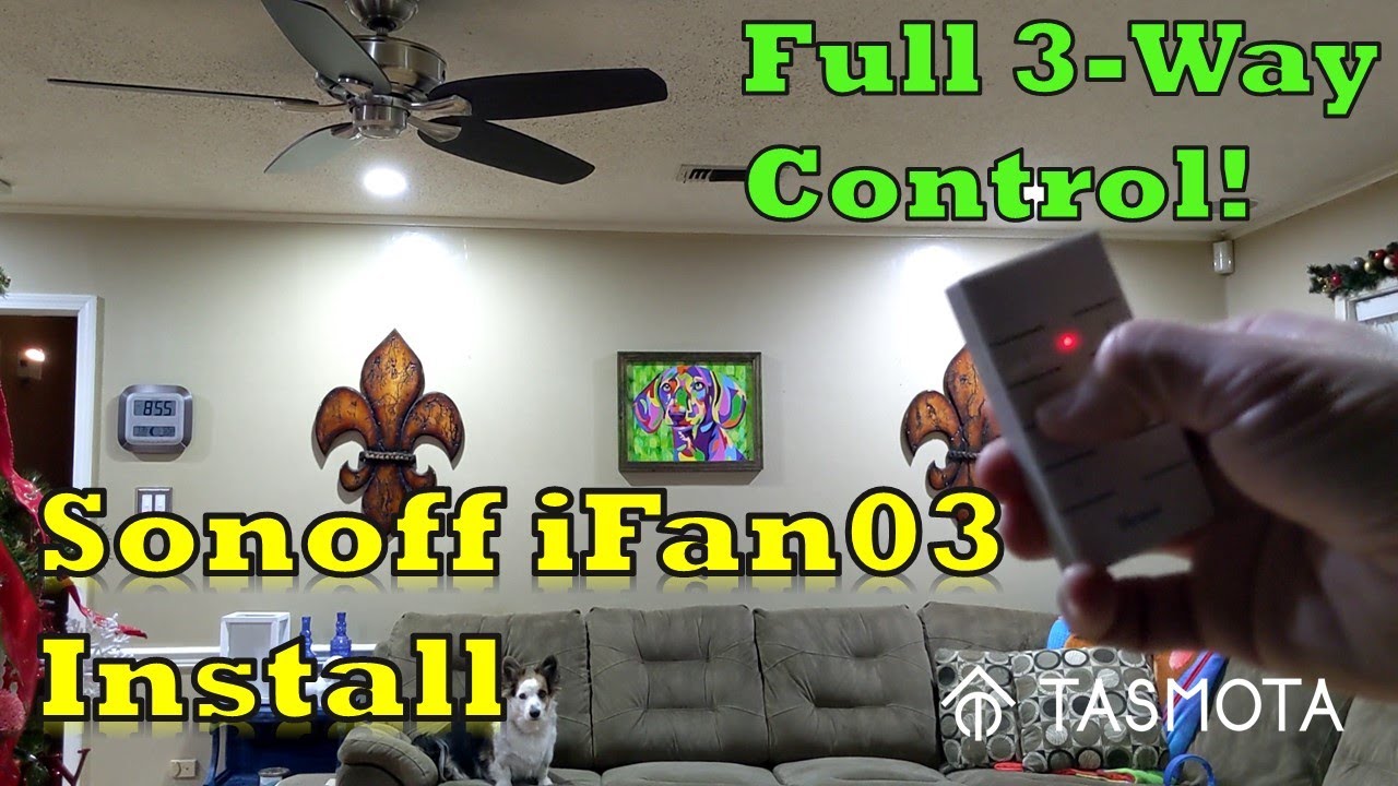 Sonoff iFan03 Install with Complete Fan Speed Control