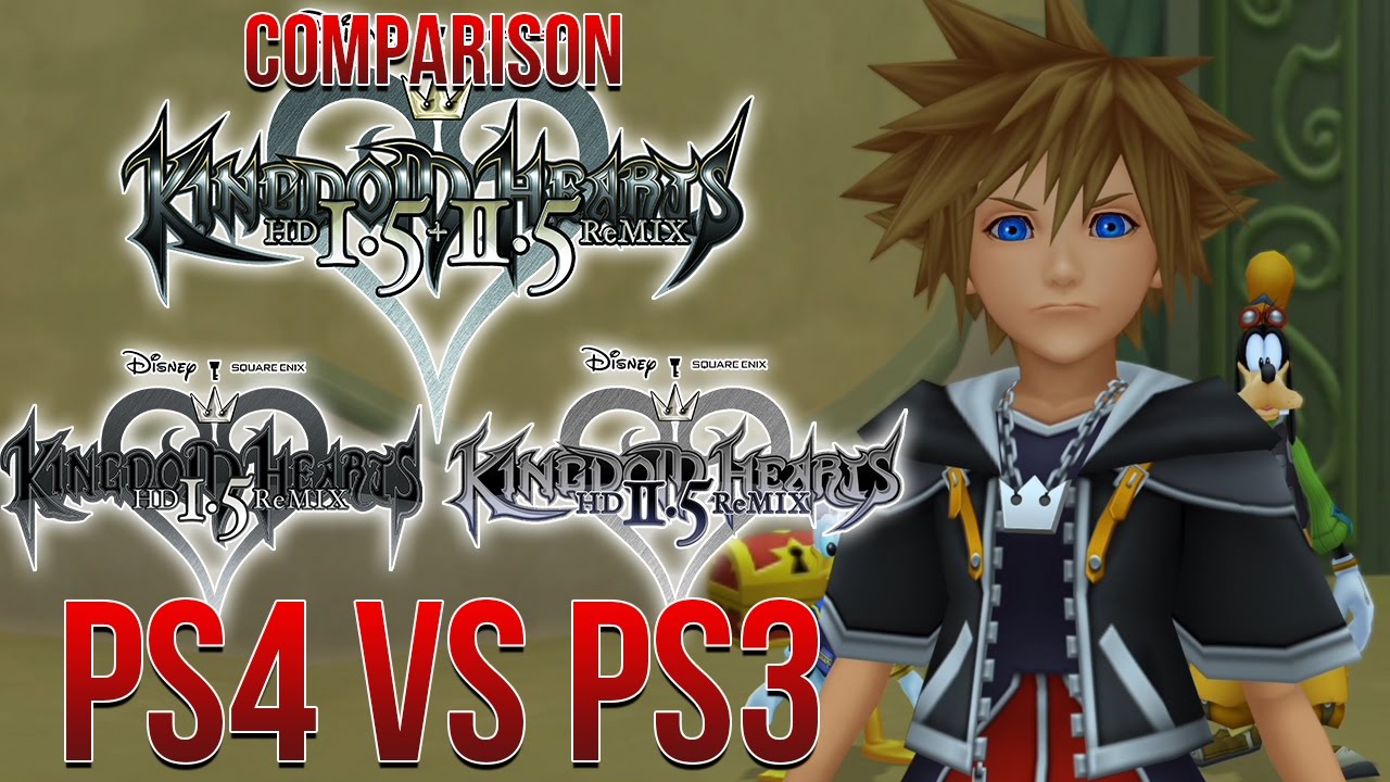 Kingdom Hearts 1.5+2.5 PS4 VS PS3 Comparison