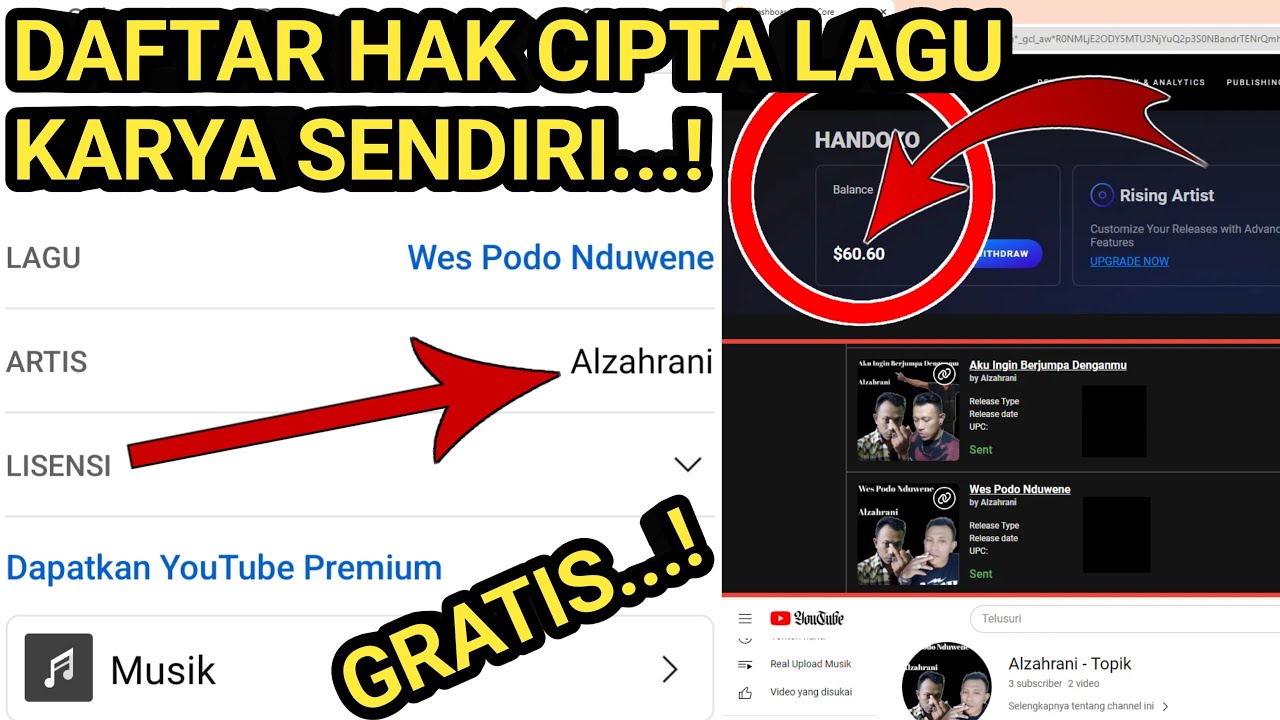 Gratis ! Cara Daftar Klaim Hak Cipta Lagu Karya Sendiri Dan Berlisensi Secara Online