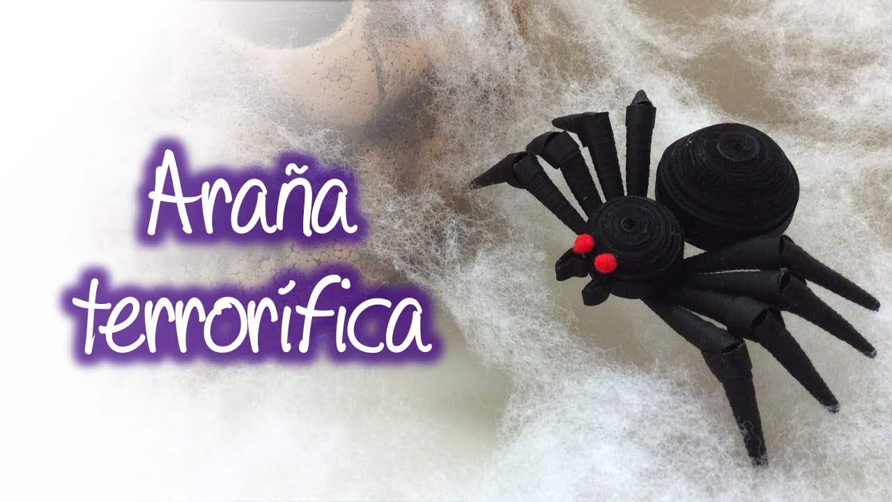 Araña terrorifica de filigrana, Quilling terrifying spider