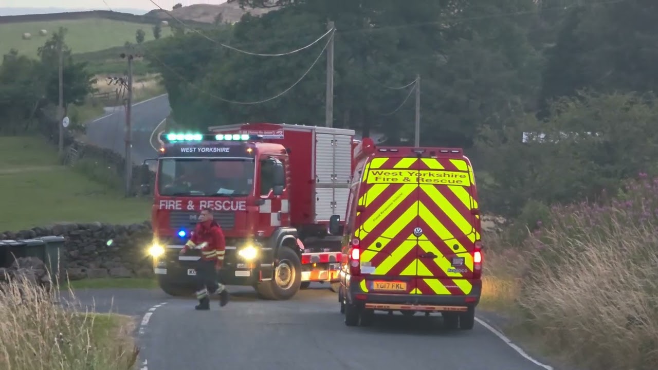 West Yorkshire fire service release a statement on the moorland fire in silsden.