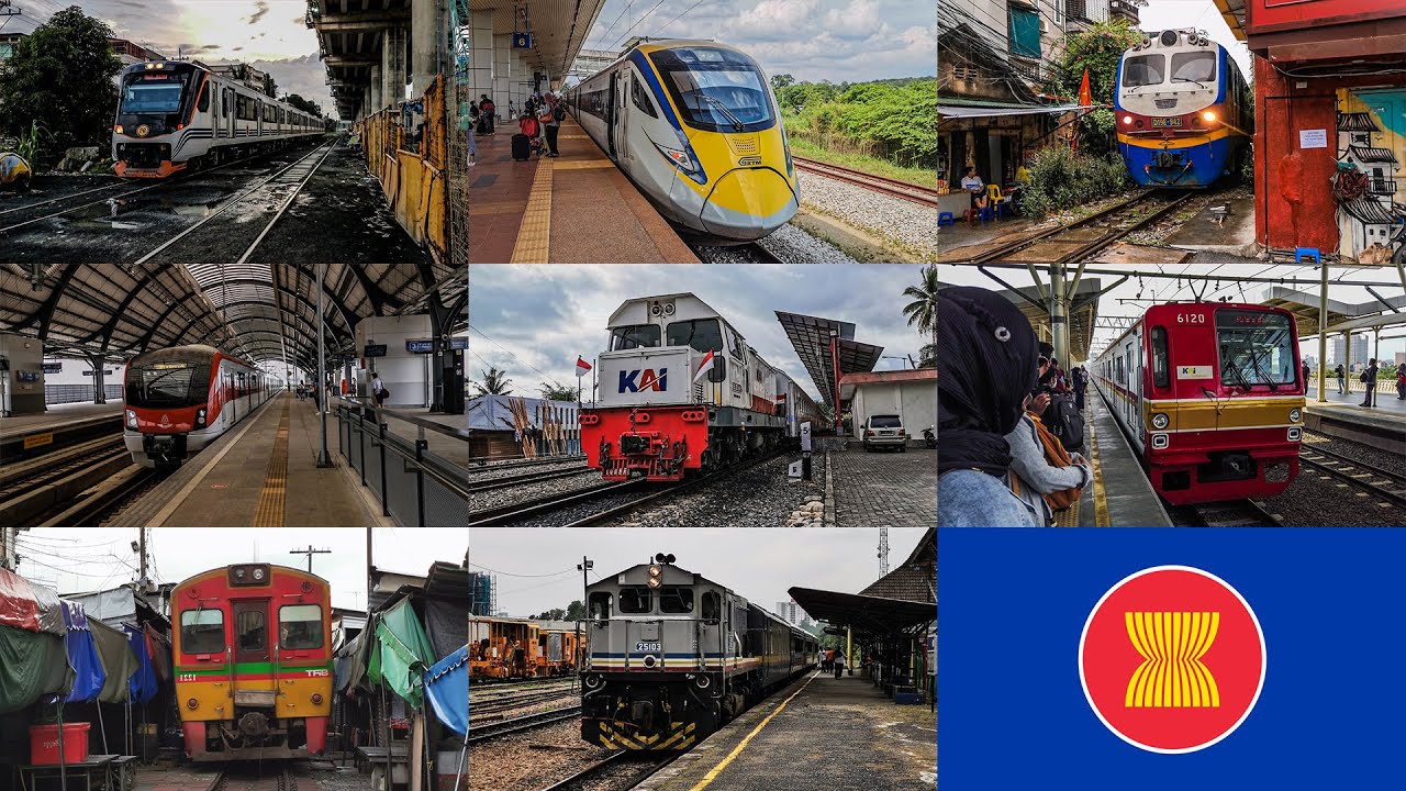 🚆 ASEAN Mainline & Commuter Railways - Comparing South-East Asia Trains (2022) (4K)