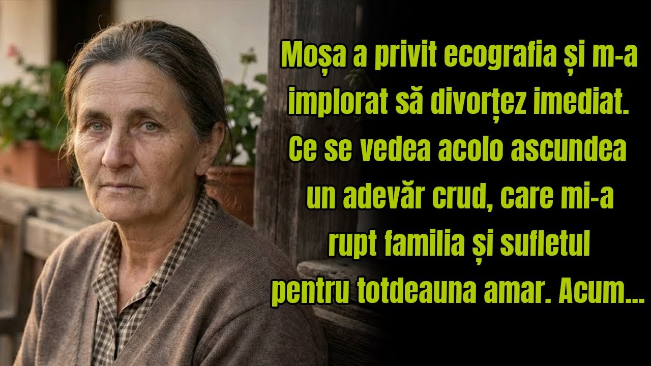 Moșa din sat a văzut ecografia și m-a implorat să divorțez… Nu mă așteptam la adevăr.