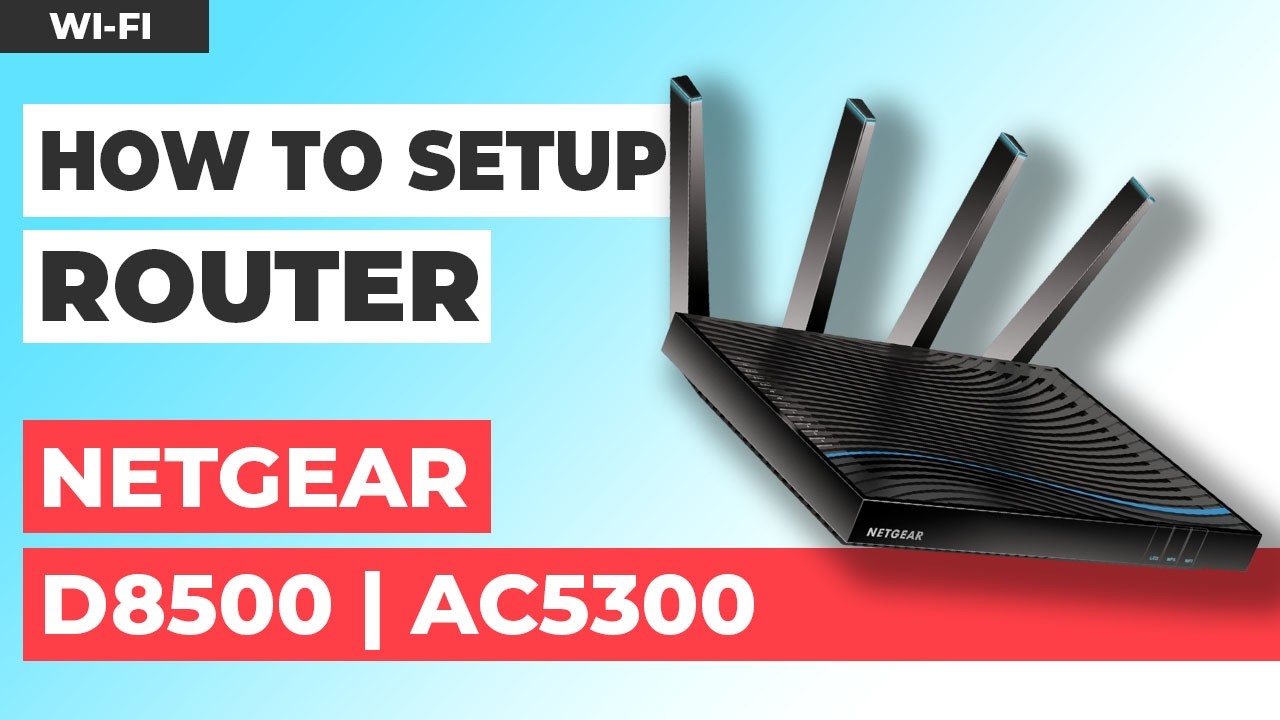 ✅ How to Set Up NETGEAR D8500-100EUS | How to Set up NETGEAR Nighthawk X8 AC5300 WiFi Router