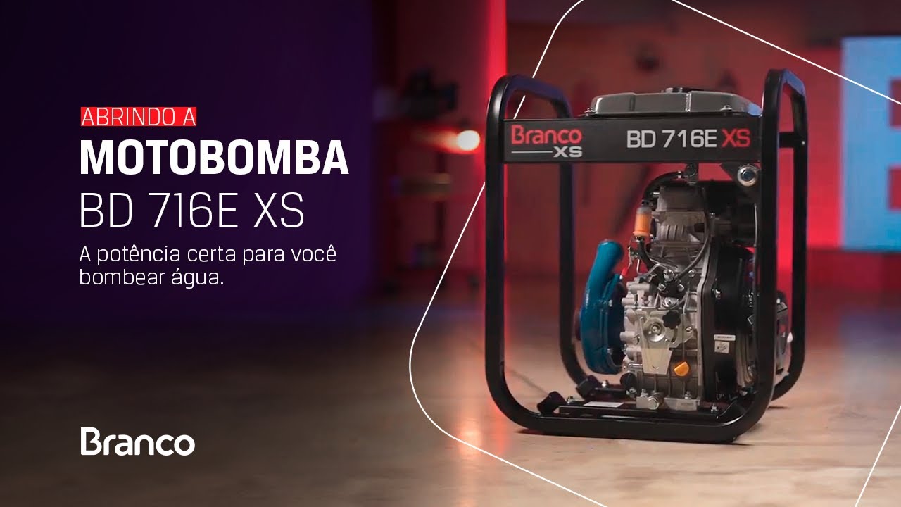 Abrindo sua Motobomba BD 716E XS