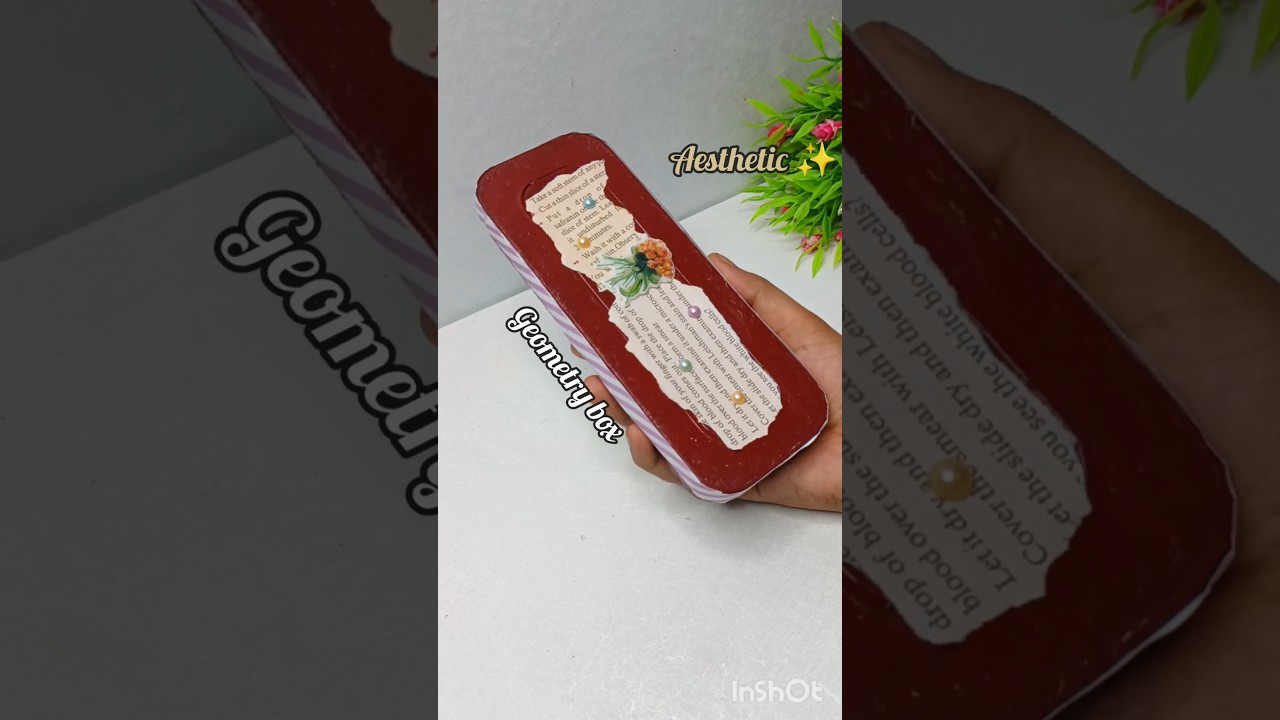 DIY Aesthetic ✨ Geometry box #diy #craft #aesthetic #shorts #youtubeshorts #viralshorts #trending