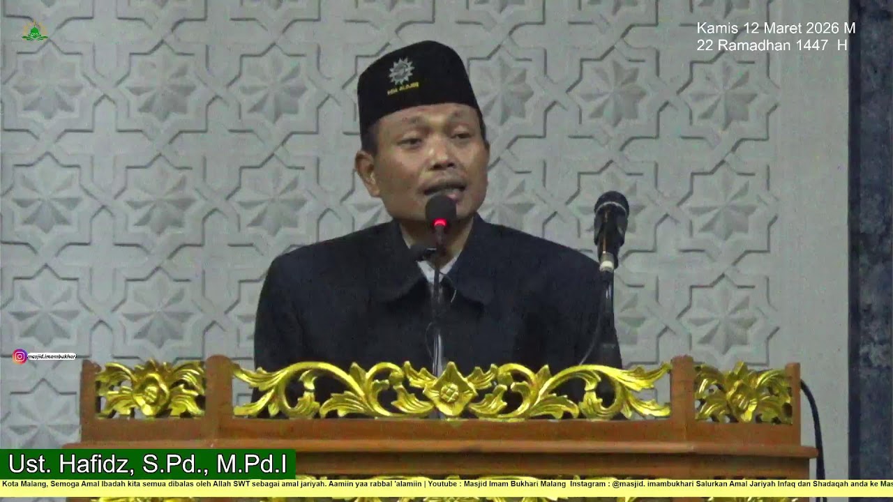 Kajian Taraweh 1447 H oleh Ust. Hafidz, S.Pd., M.Pd.I